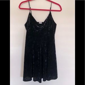 Garage Black Velvet Dress